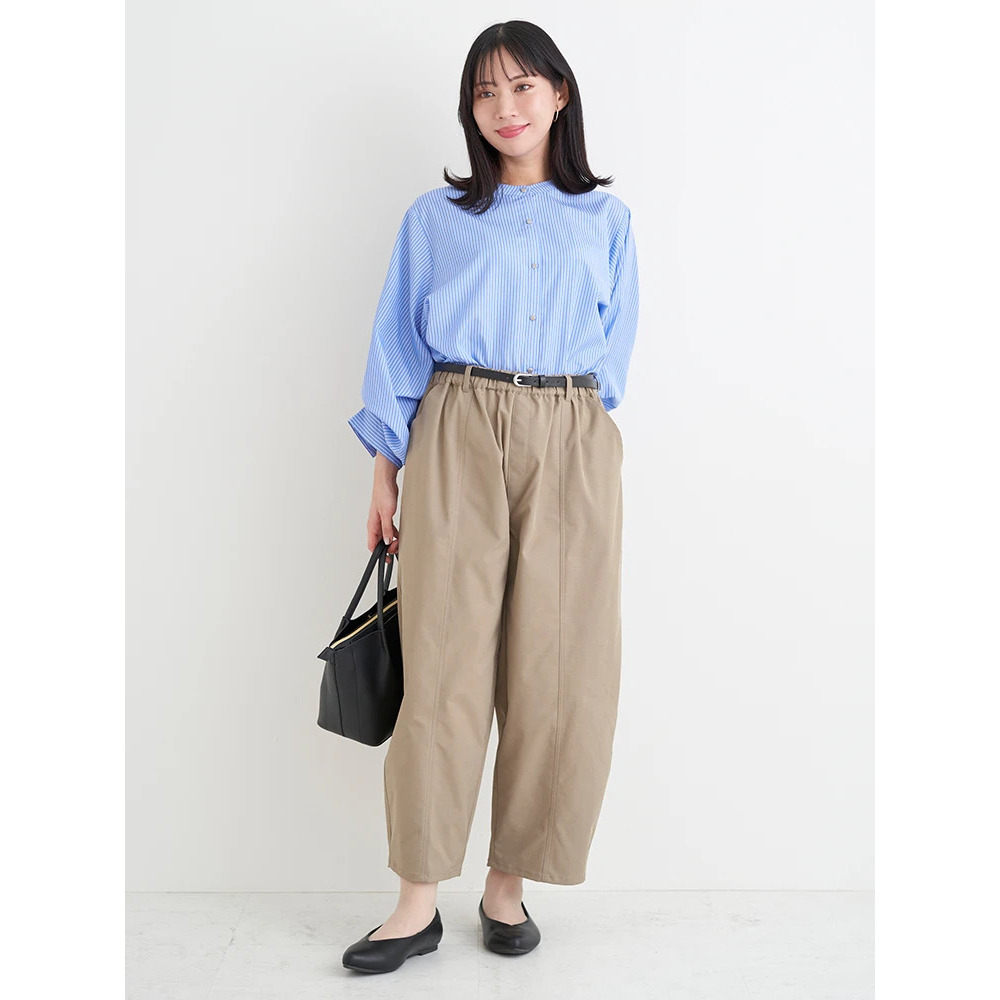 【接触冷感】ベルト付きバレルパンツ15
