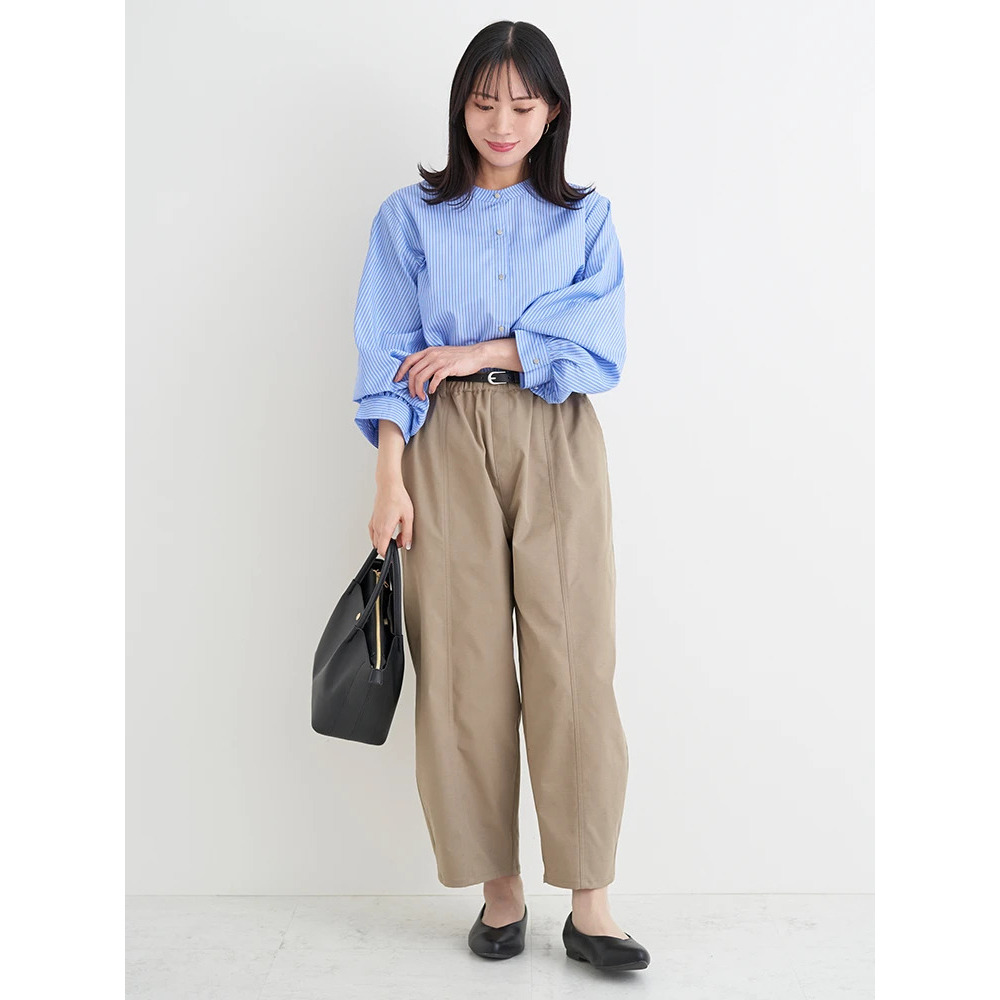 【接触冷感】ベルト付きバレルパンツ16