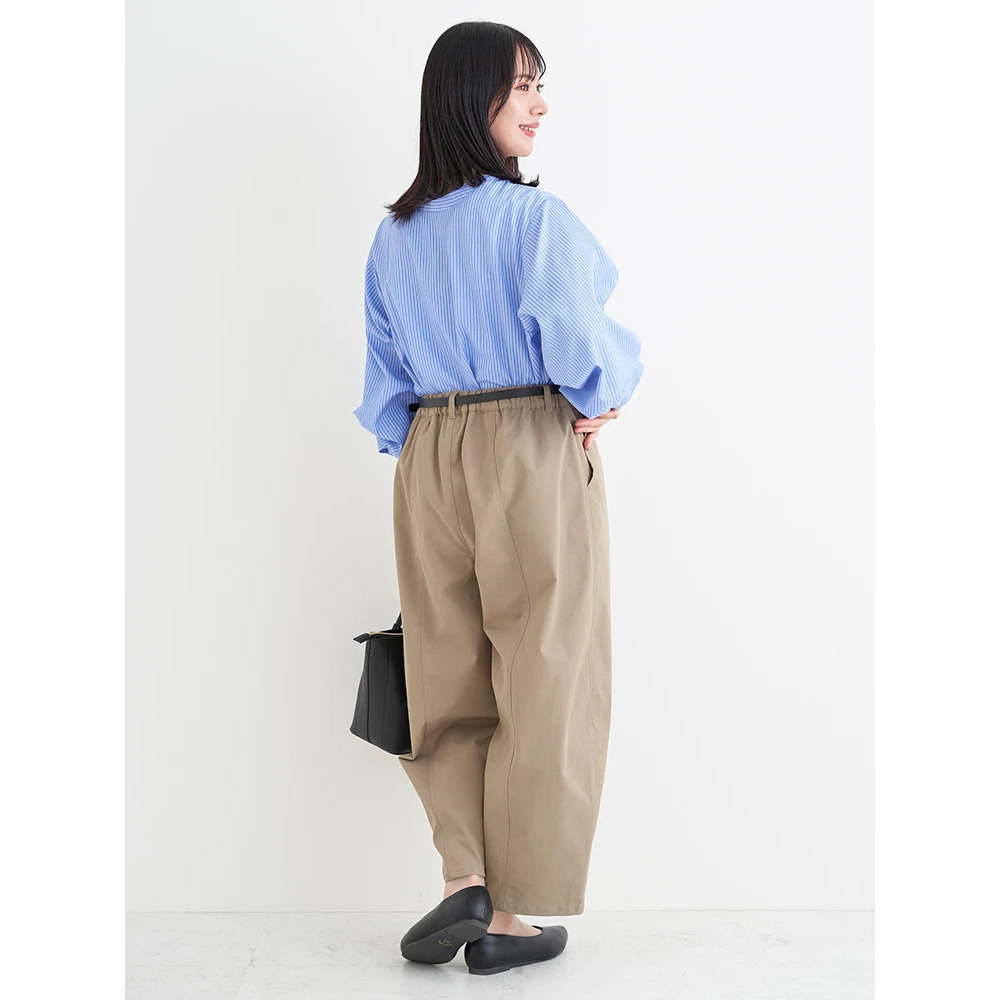 【接触冷感】ベルト付きバレルパンツ19