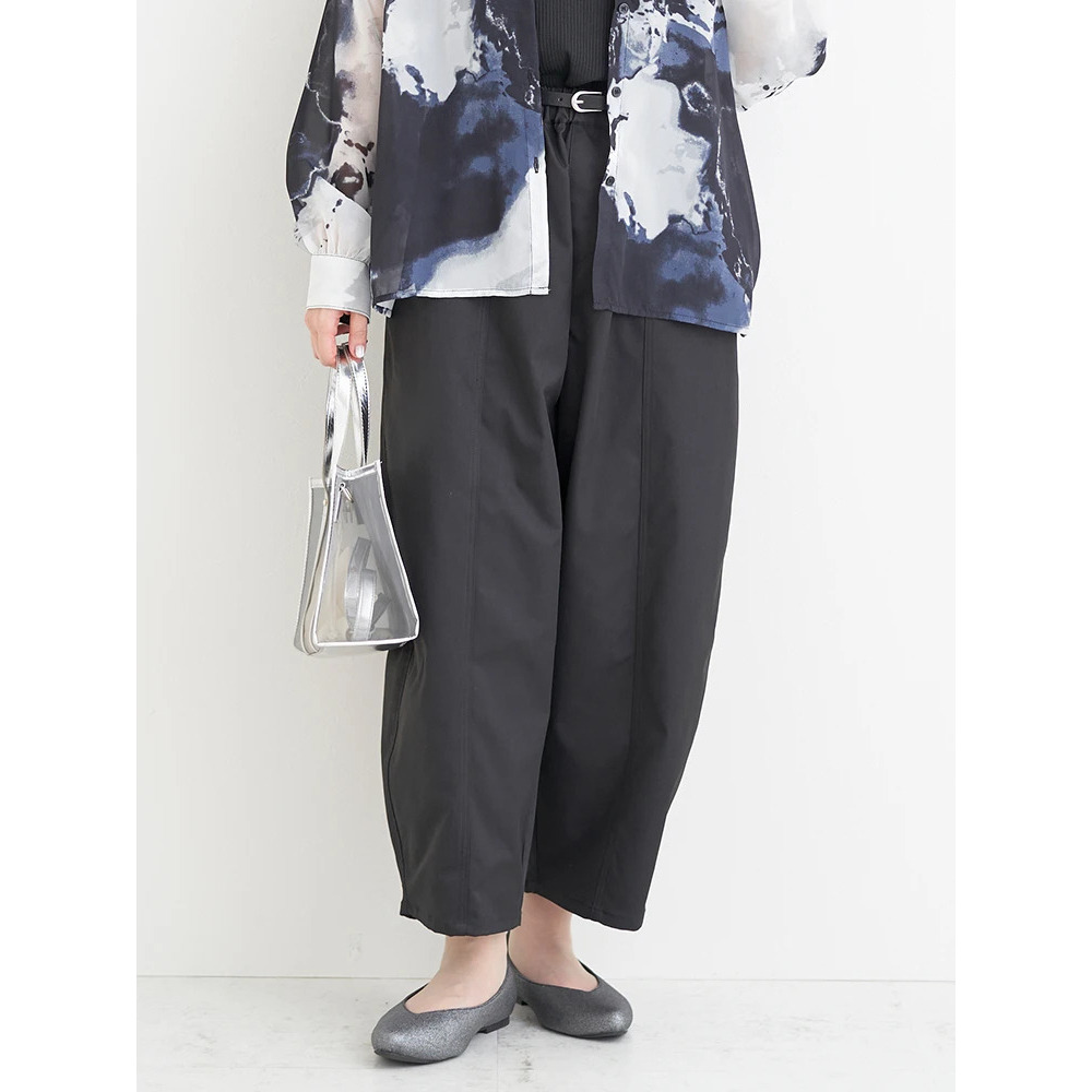 【接触冷感】ベルト付きバレルパンツ20