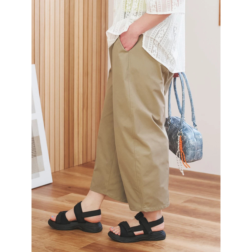 【接触冷感】ベルト付きバレルパンツ3