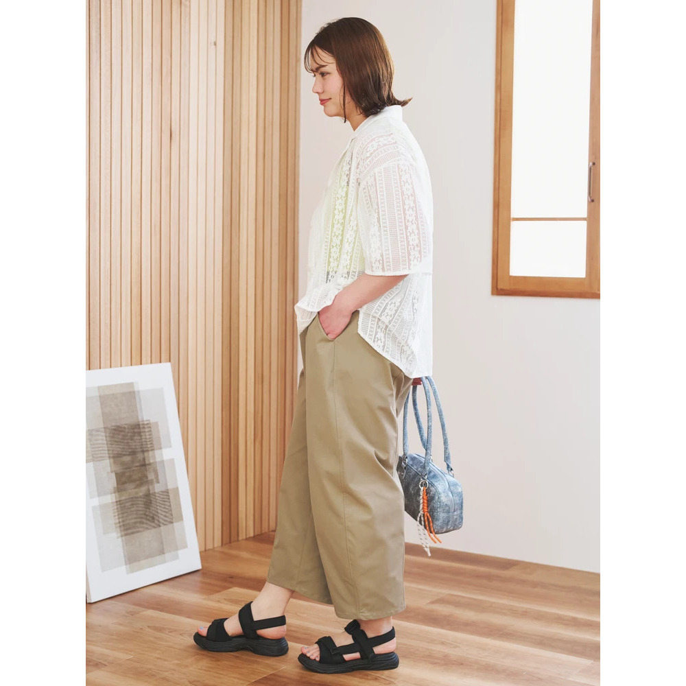 【接触冷感】ベルト付きバレルパンツ8