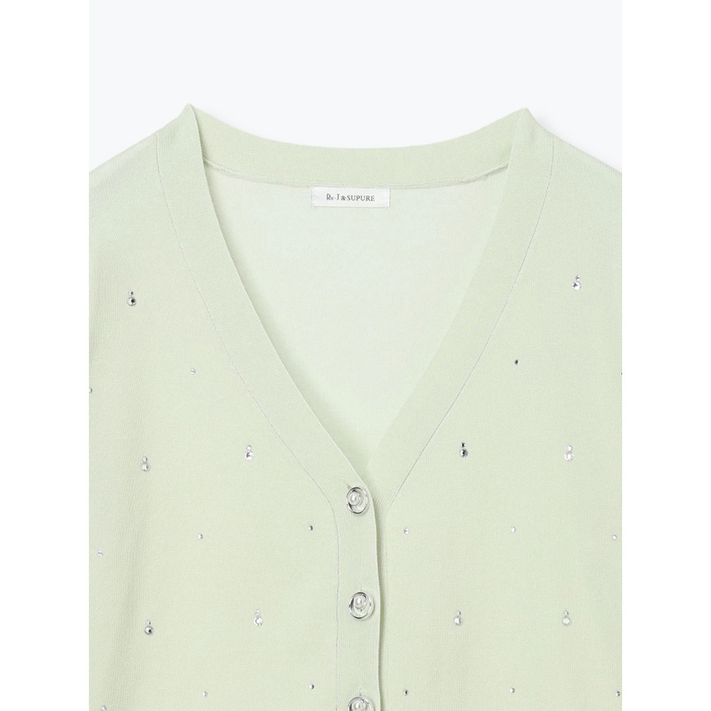 リネンライクビジューカーディガン3