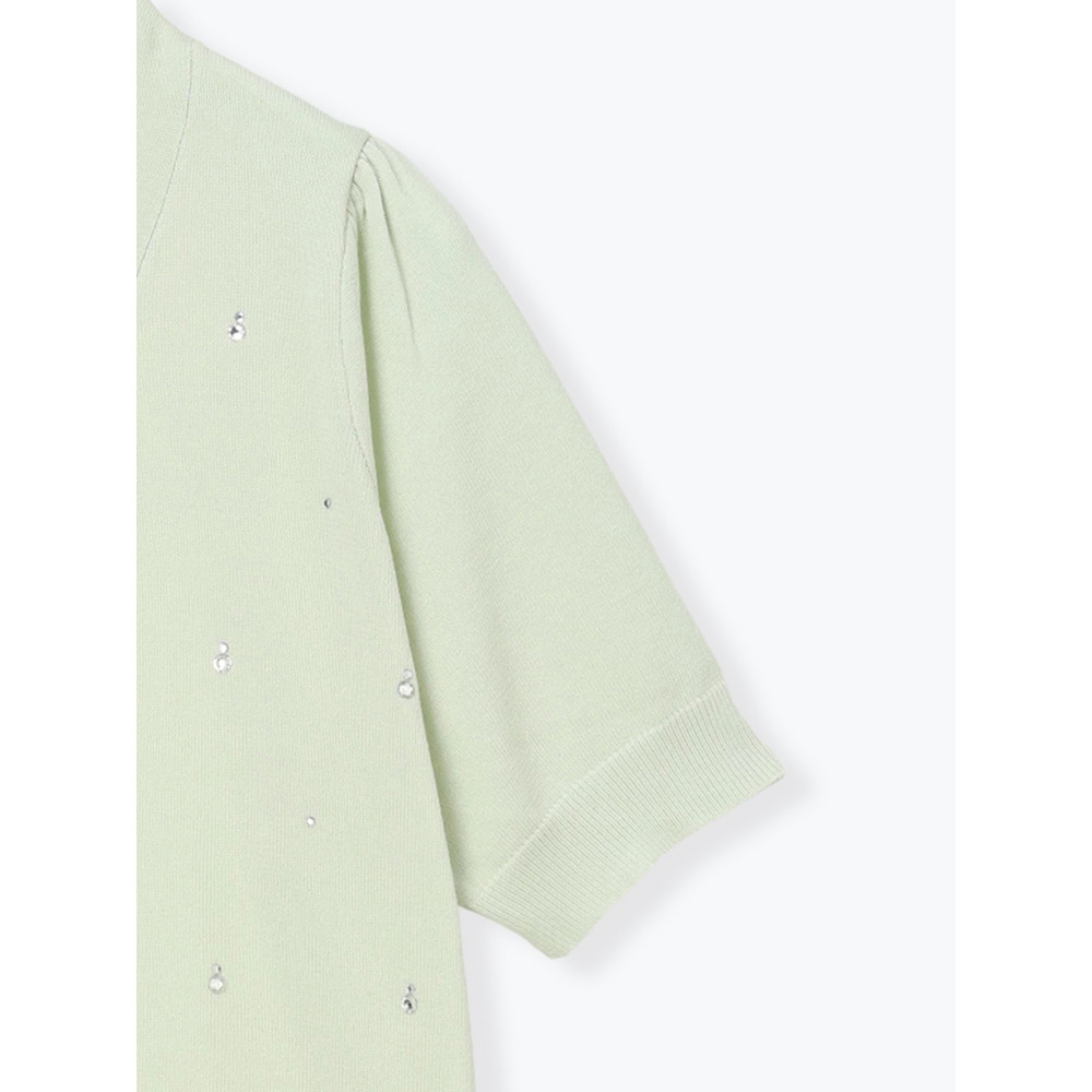 リネンライクビジューカーディガン4