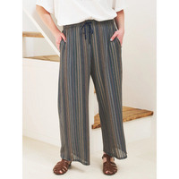 アソート柄ニットソーワイドパンツ