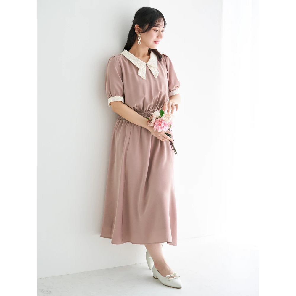 【WEB限定】レースタイワンピース