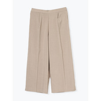 リネンライクセンタープレスワイドパンツ（セットアップ可）