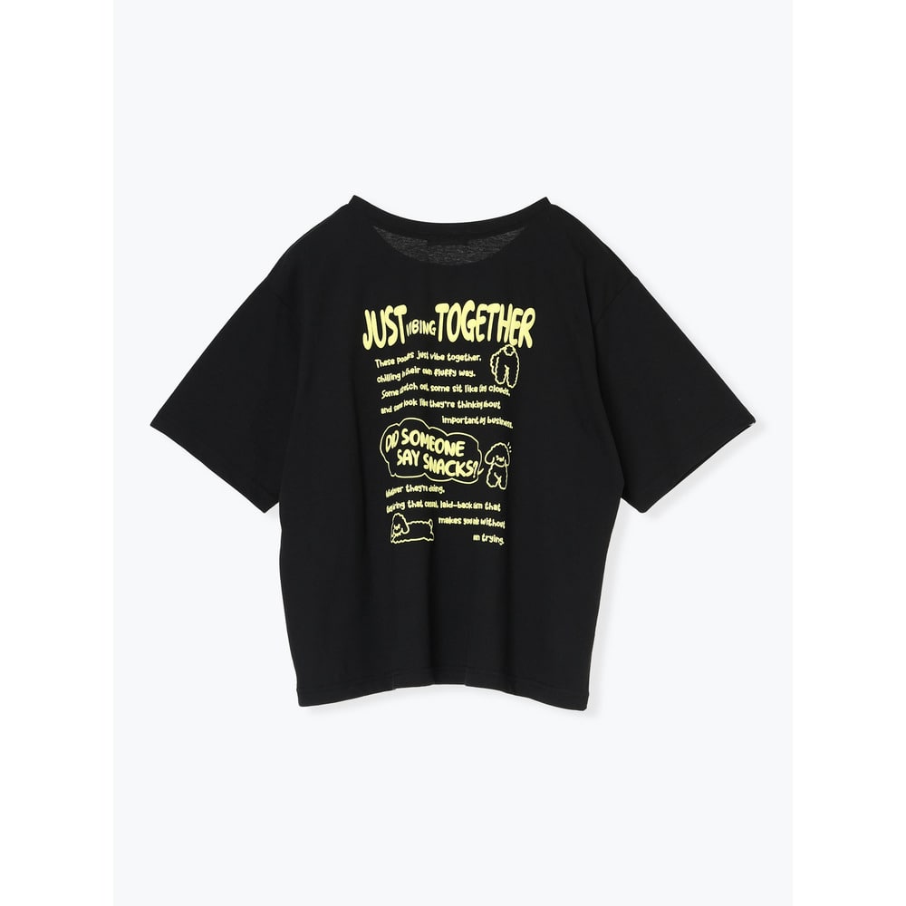 BACKプードルプリントTシャツ11
