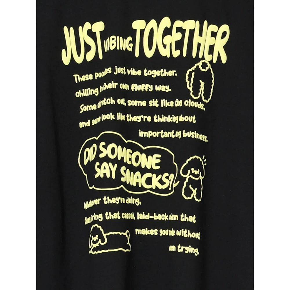 BACKプードルプリントTシャツ16