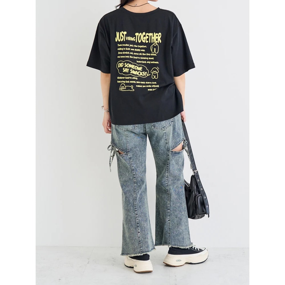 BACKプードルプリントTシャツ9