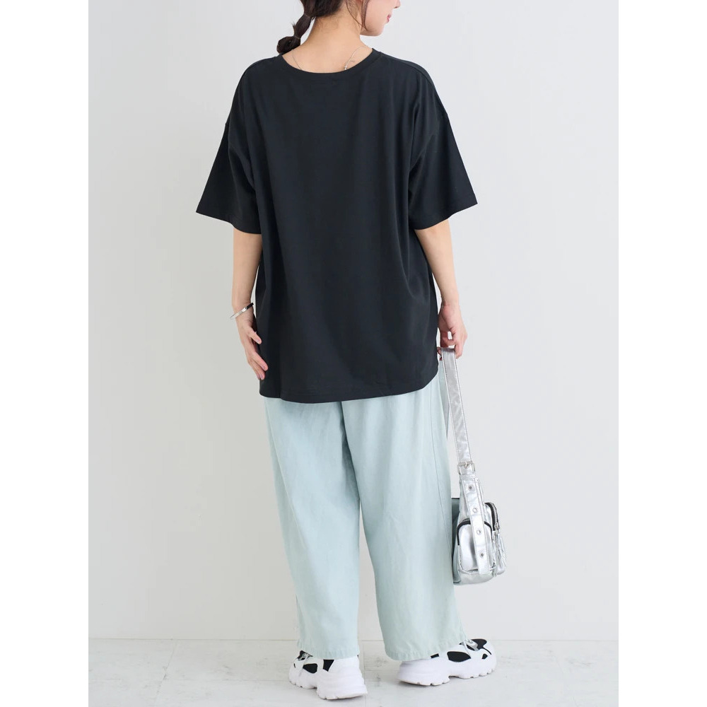ウサギ×惑星プリントTシャツ14