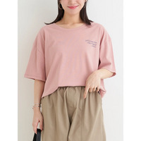 【接触冷感・UVカット】BACKフォトプリント×ロゴ刺繍Tシャツ