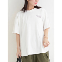 【接触冷感・UVカット】BACKフォトプリント×ロゴ刺繍Tシャツ