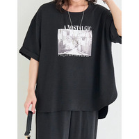 シボサテン転写プリントTシャツ