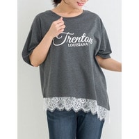 イレヘムレースロゴプリントTシャツ