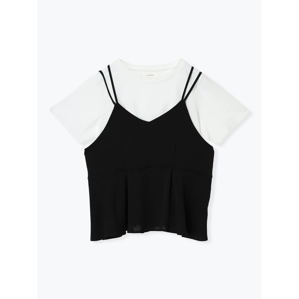 【接触冷感・速乾】ぺプラムキャミソール×Tシャツ15