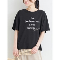 配色ロゴ刺繍Tシャツ