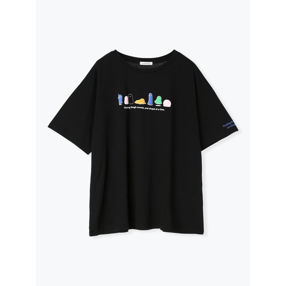 カラフルオバケ発泡プリントTシャツ