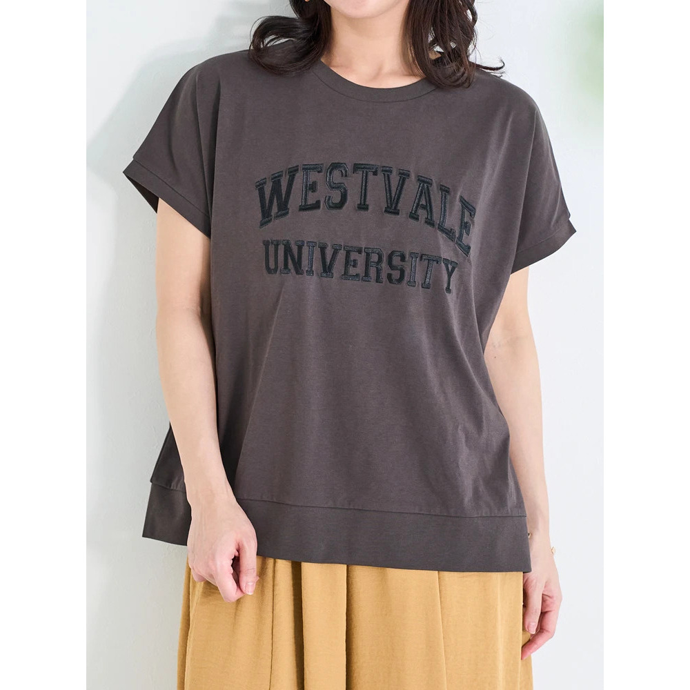 【接触冷感】ロゴ刺繍ドルマンTシャツ2