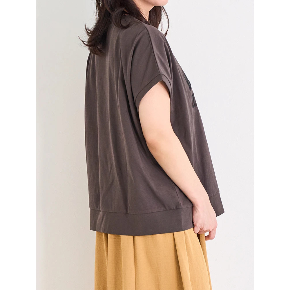 【接触冷感】ロゴ刺繍ドルマンTシャツ3