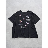 【サンリオキャラクターズ】バックランダム刺繍Tシャツ
