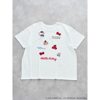 【サンリオキャラクターズ】バックランダム刺繍Tシャツ