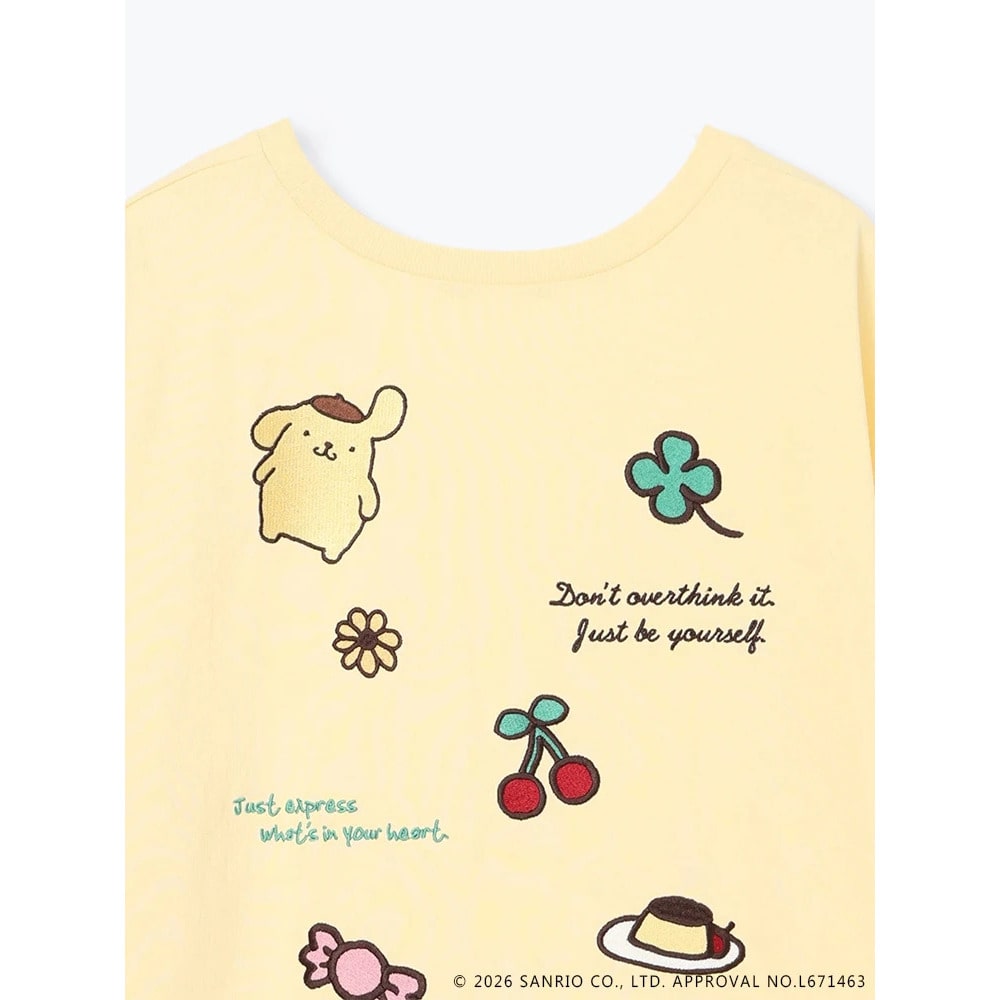 【サンリオキャラクターズ】バックランダム刺繍Tシャツ10
