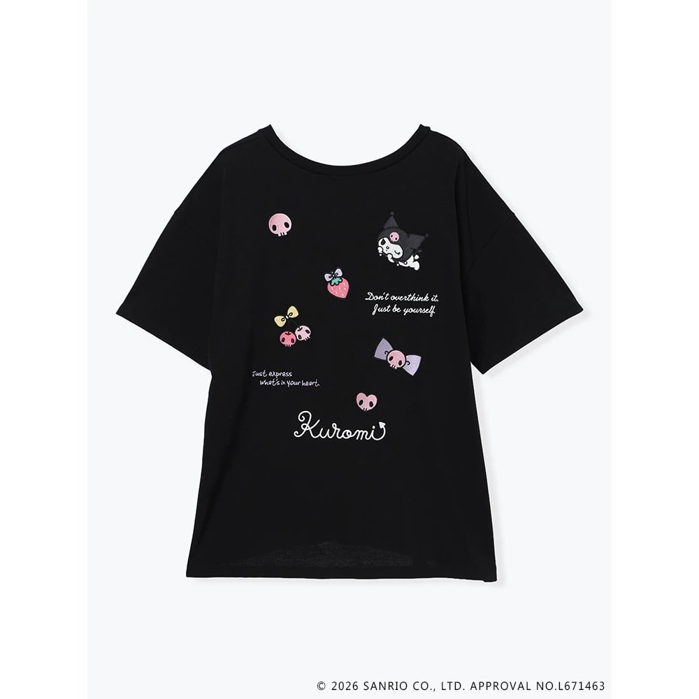 【サンリオキャラクターズ】バックランダム刺繍Tシャツ12