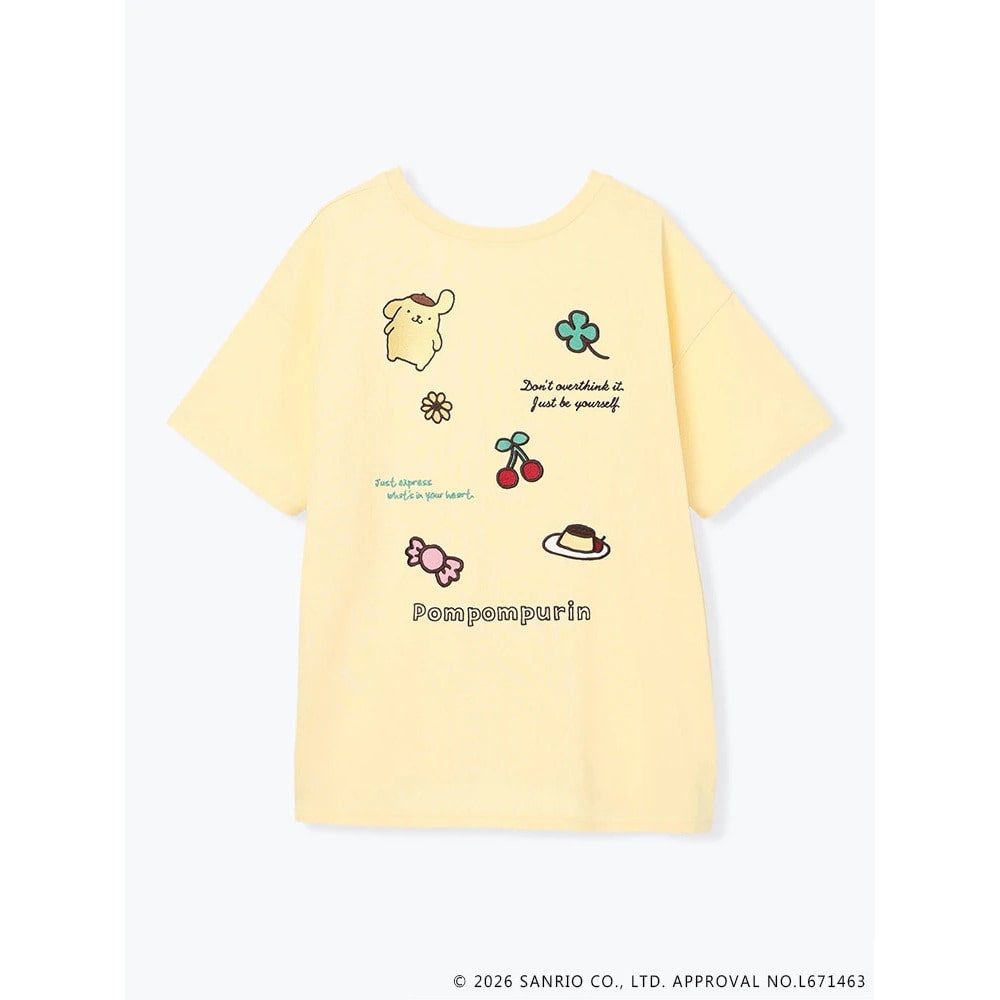 【サンリオキャラクターズ】バックランダム刺繍Tシャツ6