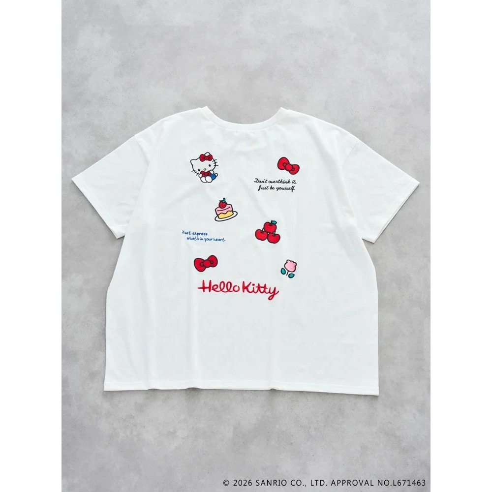 【サンリオキャラクターズ】バックランダム刺繍Tシャツ1