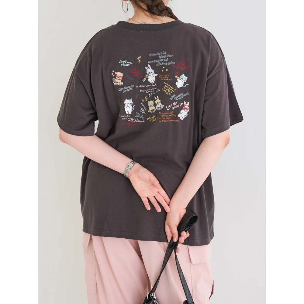 アニマル刺繍Tシャツ13