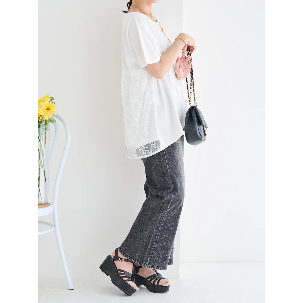 BACKレースプルオーバー17