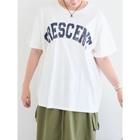 ピグメント加工風ロゴプリントTシャツ