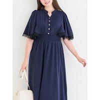 【WEB限定】レースフレアスリーブワンピース