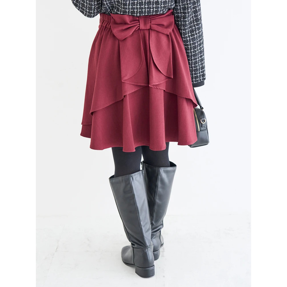 【WEB限定】バックリボンフレアスカート
