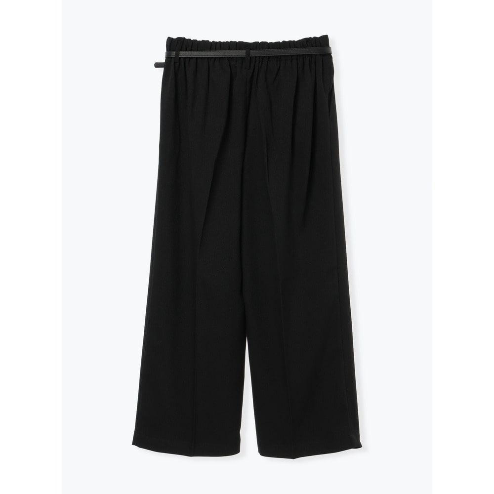 ベルト付きツイルタックワイドパンツ20