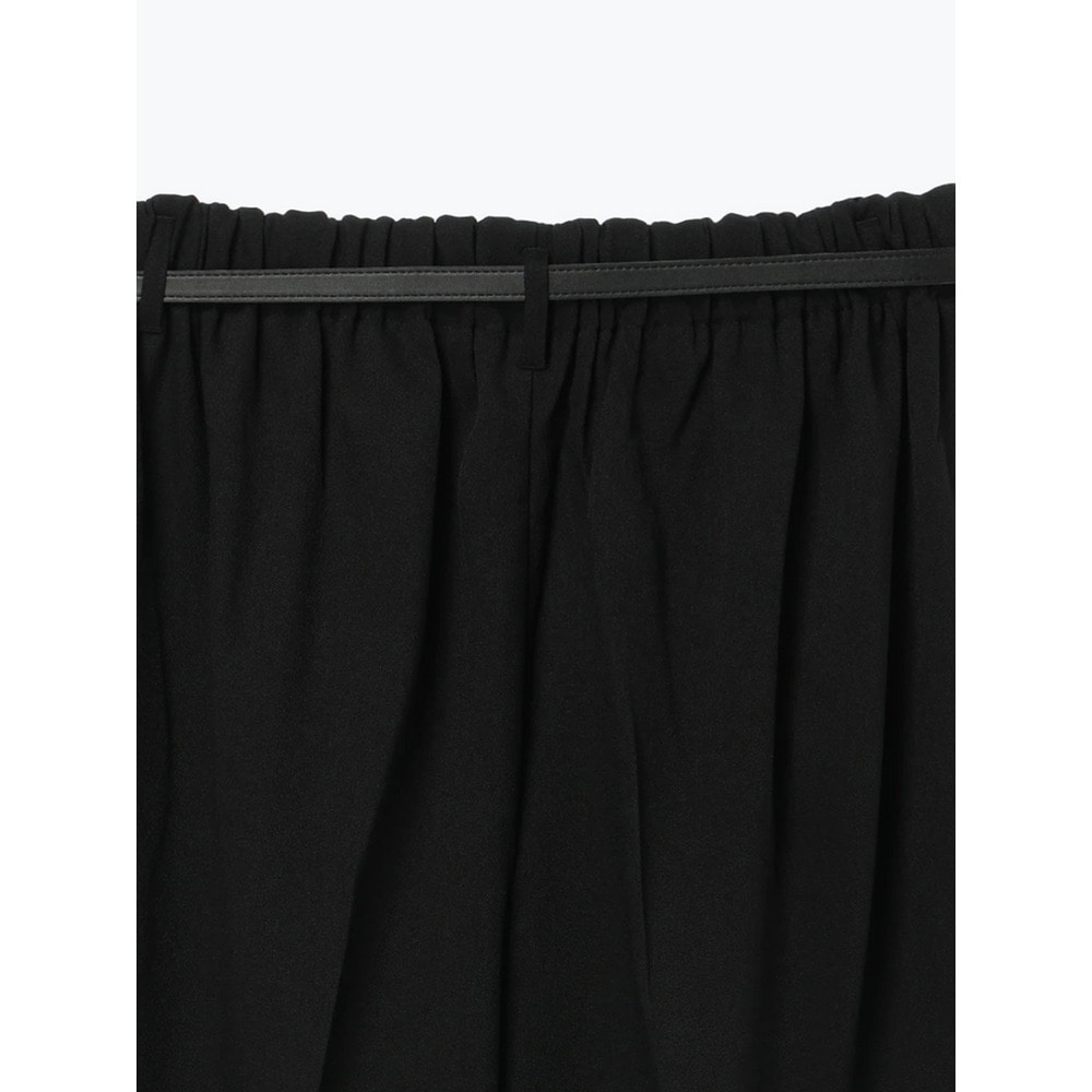 ベルト付きツイルタックワイドパンツ24