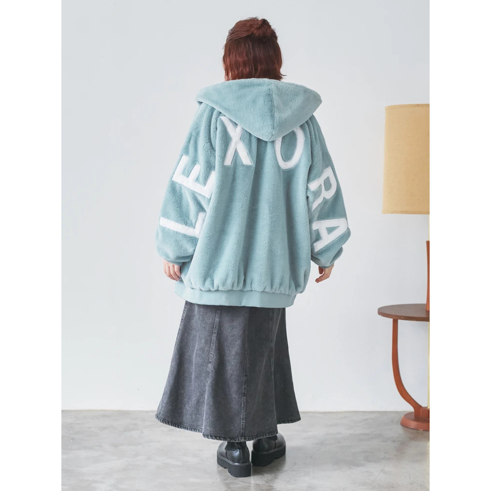 バックロゴフェイクファーパーカーブルゾン9