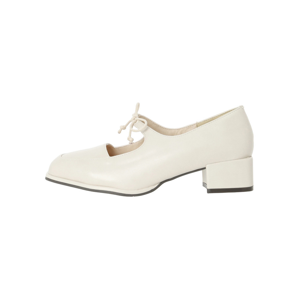 【la farfa SHOES/ラ・ファーファシューズ】チャンキーヒールリボンパンプス19