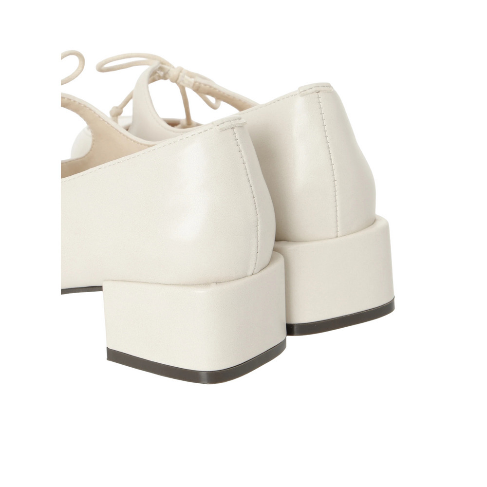 【la farfa SHOES/ラ・ファーファシューズ】チャンキーヒールリボンパンプス21