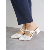 【la farfa SHOES/ラ・ファーファシューズ】フラワーチュールミュール