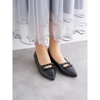 【la farfa SHOES/ラ・ファーファシューズ】ダブルリボンパンプス