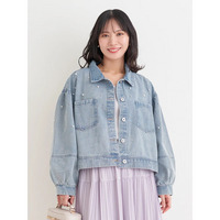 【WEB限定】パール&times;ビジューデニムジャケット