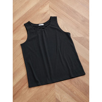 テレコフロントクロスリブタンクトップ