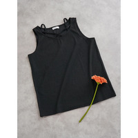 クロスストラップリブタンクトップ