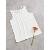 クロスストラップリブタンクトップ