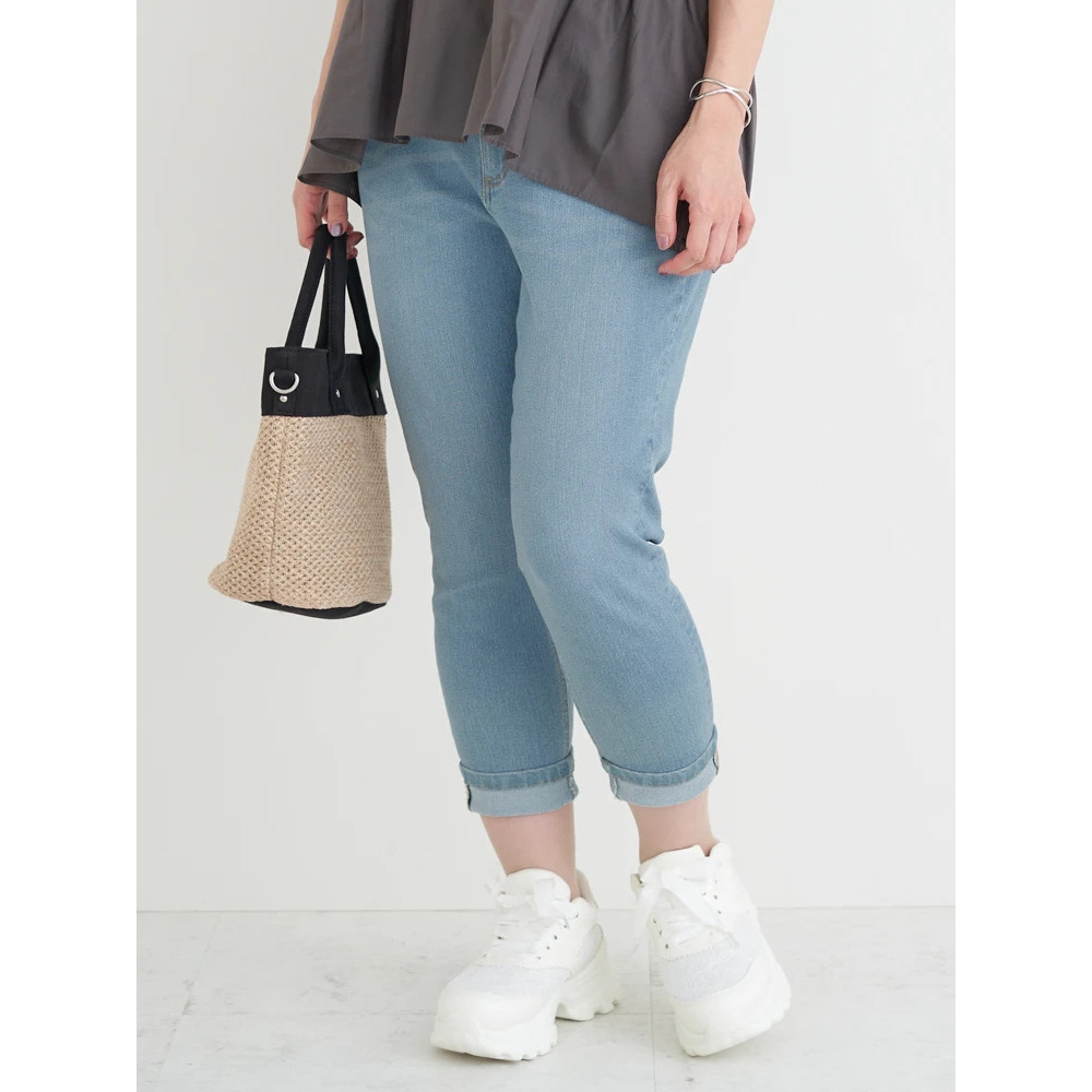 【接触冷感】COOL TOUCH クロップドデニムパンツ11