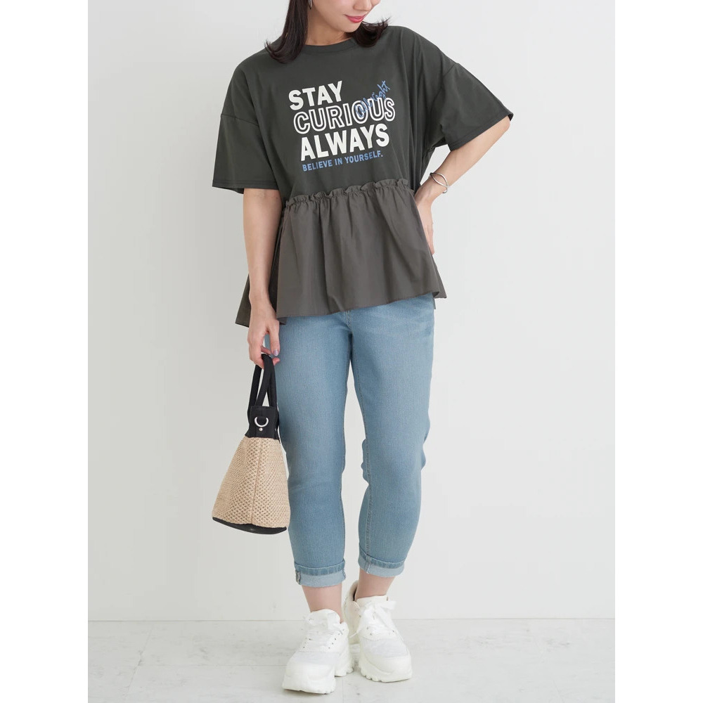 【接触冷感】COOL TOUCH クロップドデニムパンツ15