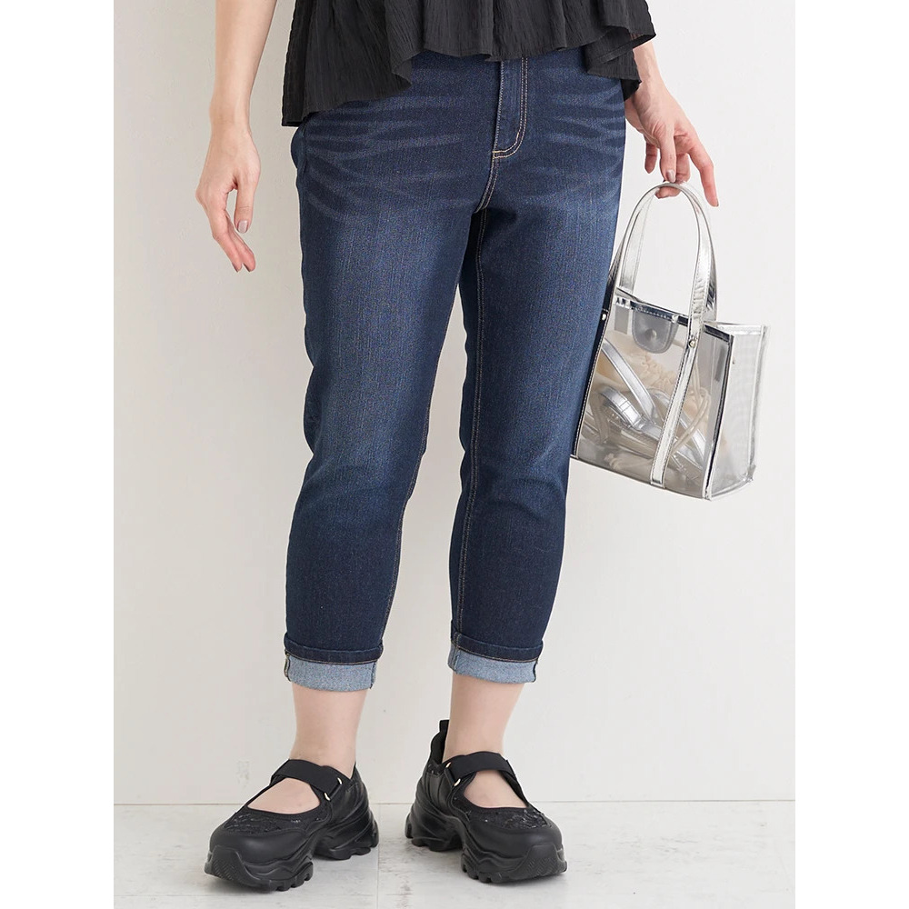 【接触冷感】COOL TOUCH クロップドデニムパンツ2