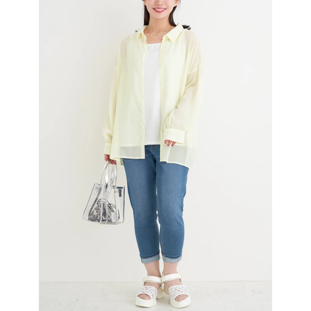 【接触冷感】COOL TOUCH クロップドデニムパンツ8